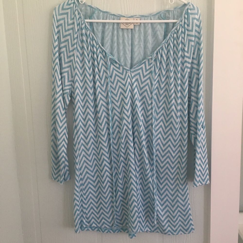 St. John’s Bay chevron print top, petite large